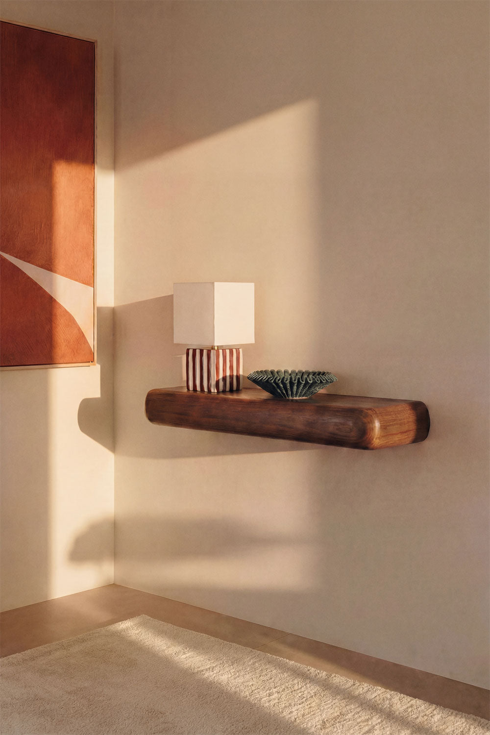 Console d'entrée murale en bois Carmen