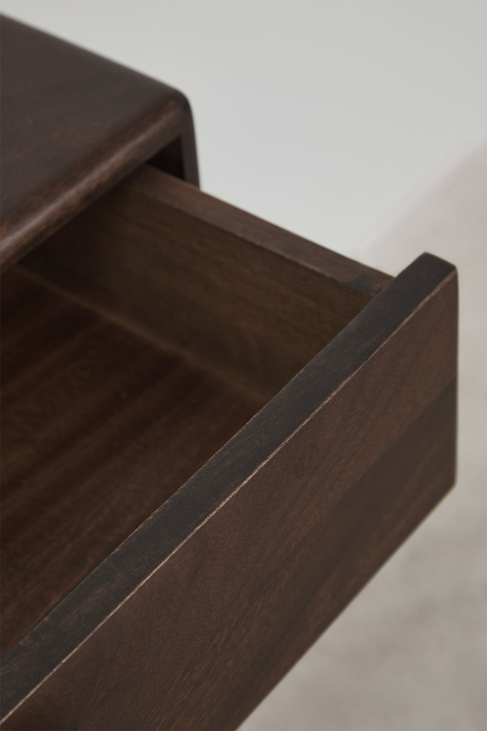 Console d'entrée murale 100x30 cm en bois de manguier et acier inoxydable Melisand