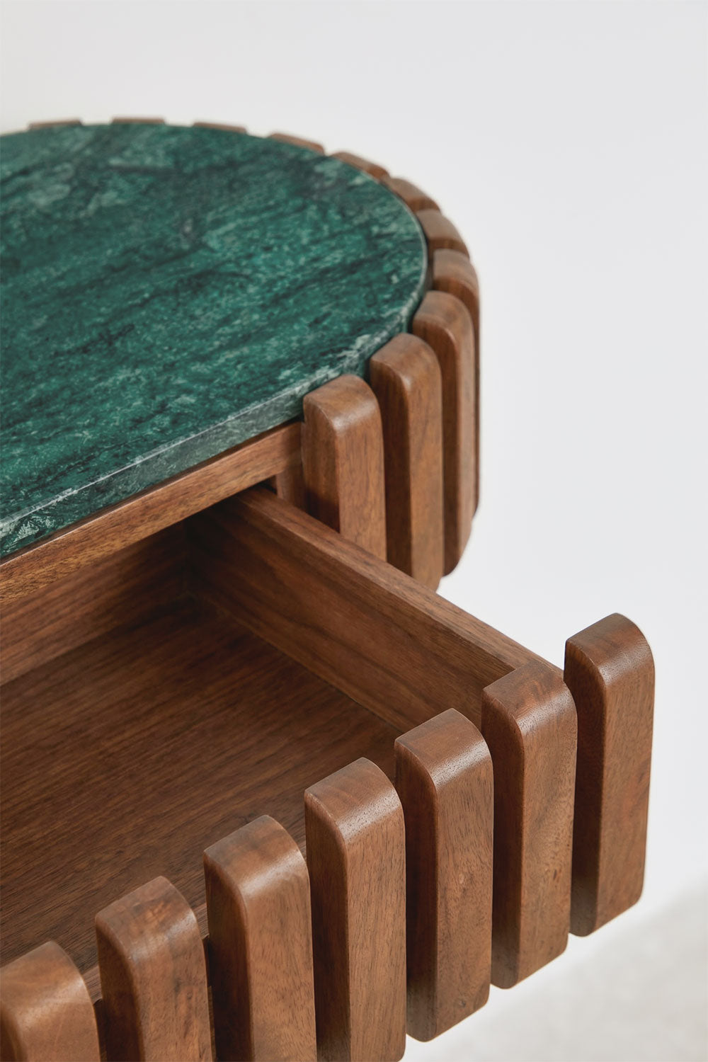 Console d'entrée murale 90x40 cm en bois de manguier et pierre naturelle Bytum