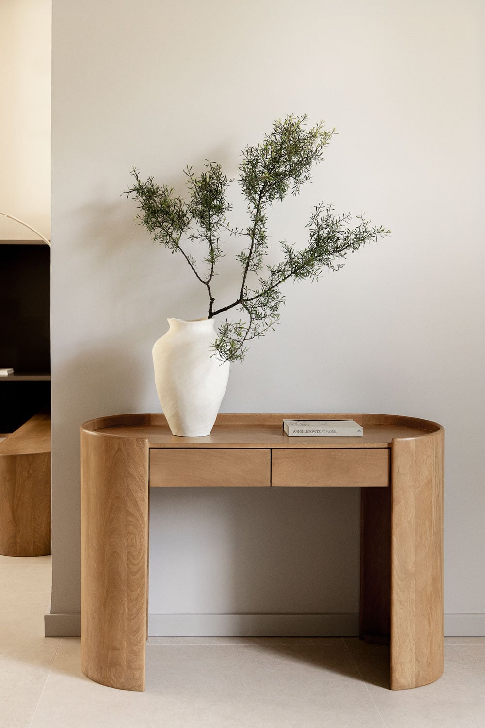 Console d'entrée 120x45 cm en bois de manguier Sidney
