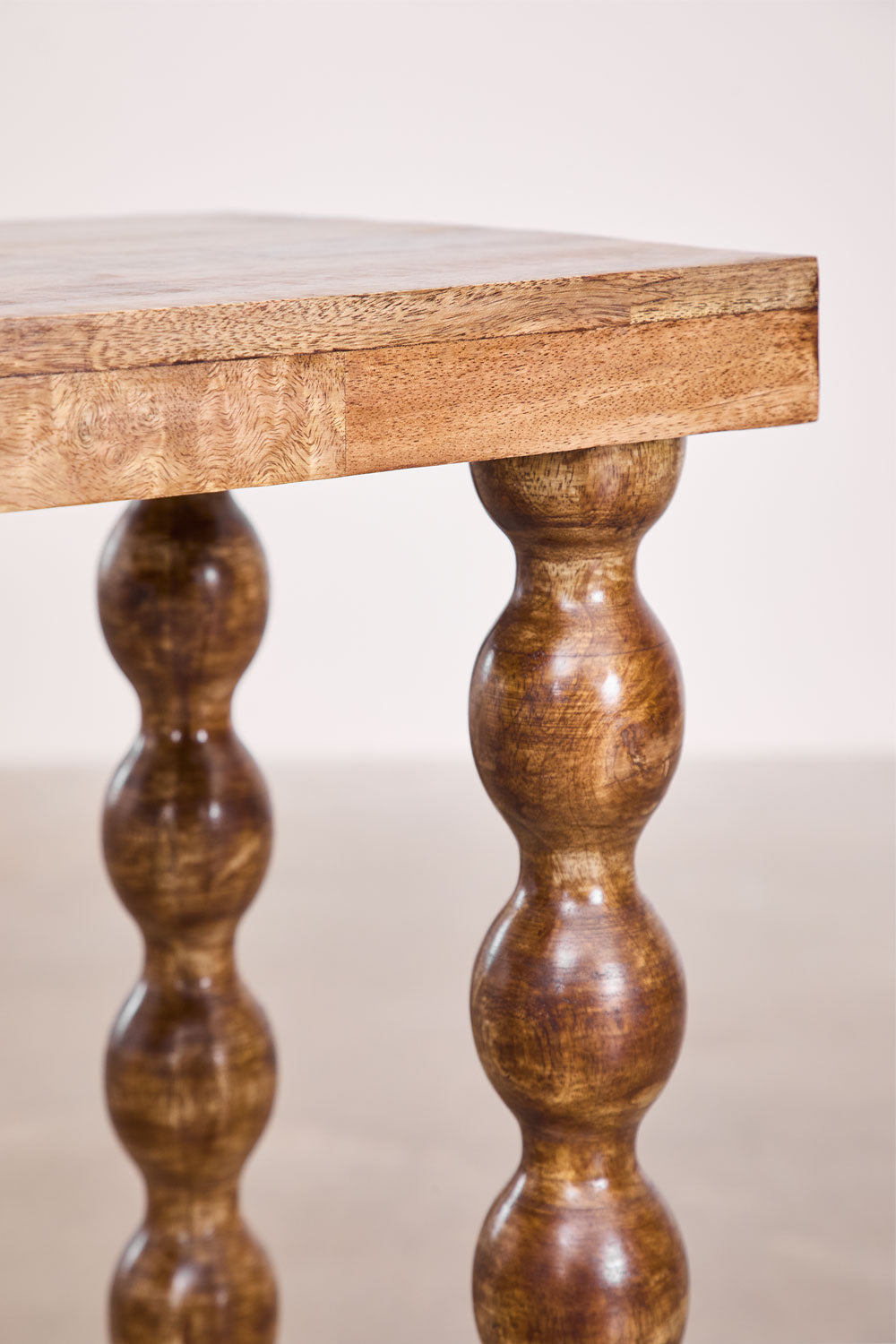Console d'entrée 115x40 cm en bois de manguier Tessaia