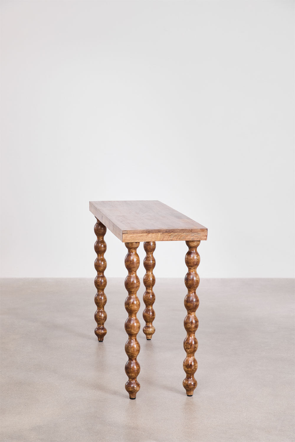Console d'entrée 115x40 cm en bois de manguier Tessaia
