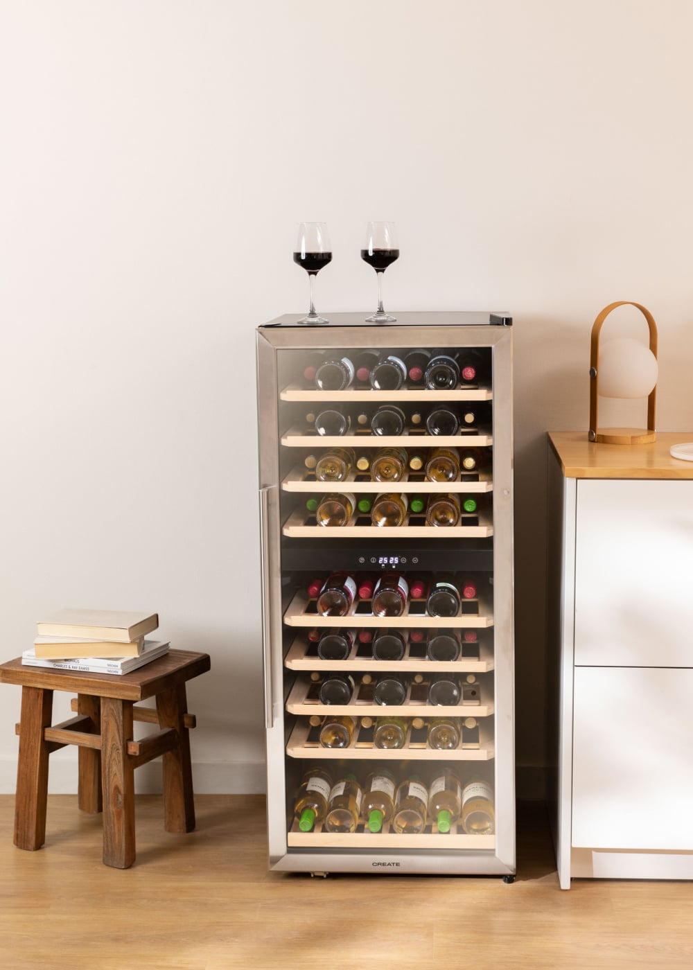 CREATE - WINECOOLER XXL - Cave à vin réfrigérée 70 bouteilles