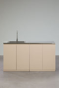 Cuisine modulaire d'extérieur 2 pièces avec évier et rangement en acier Rivana