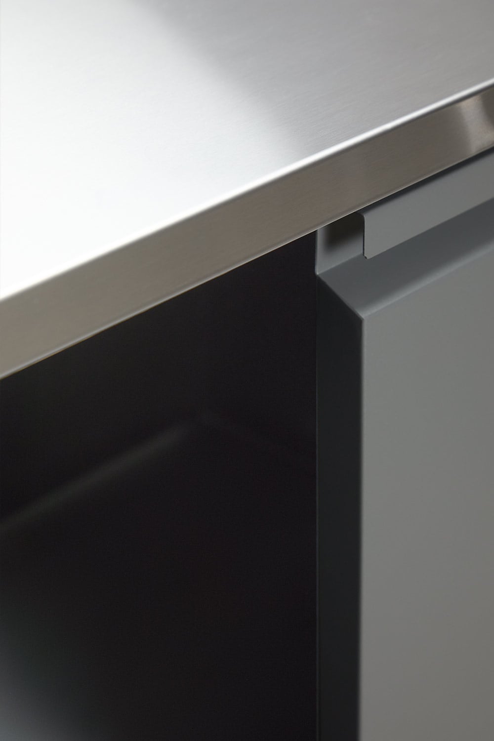 Cuisine modulaire d'extérieur 3 pièces avec évier, rangement et barbecue au charbon en acier Savona