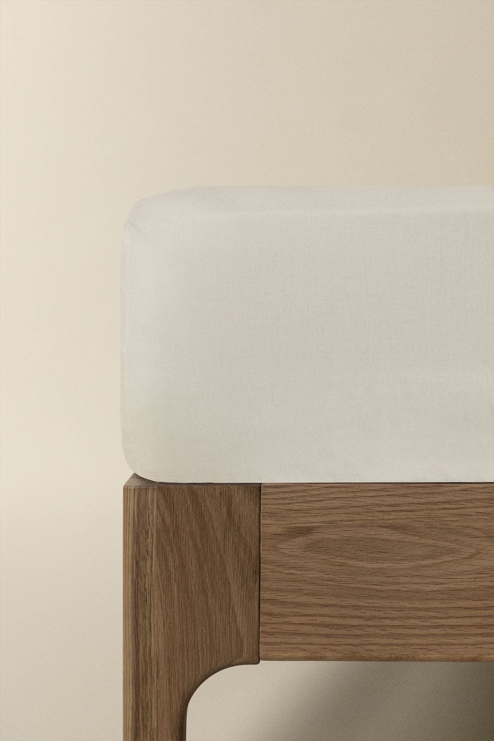 Drap-housse en percale de coton 180 fils pour lit de 90 cm Agassi