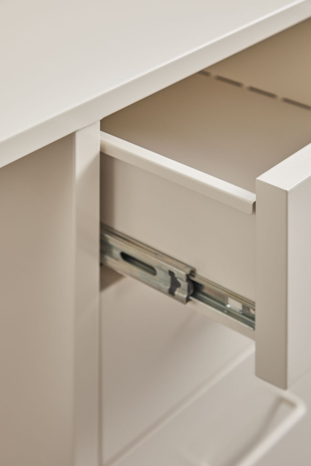 Ensemble de bureau avec tiroirs et caisson en acier Janine