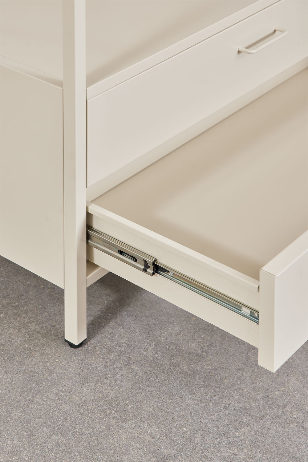 Ensemble de bureau avec tiroirs et caisson en acier Janine