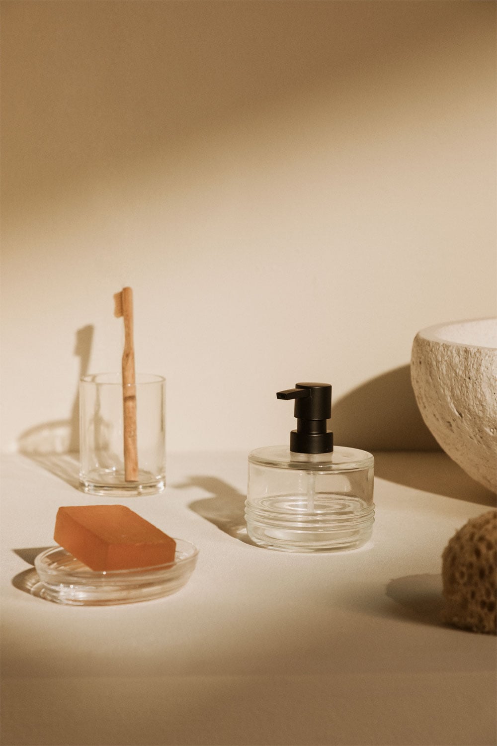 Set de salle de bain en verre Ituer
