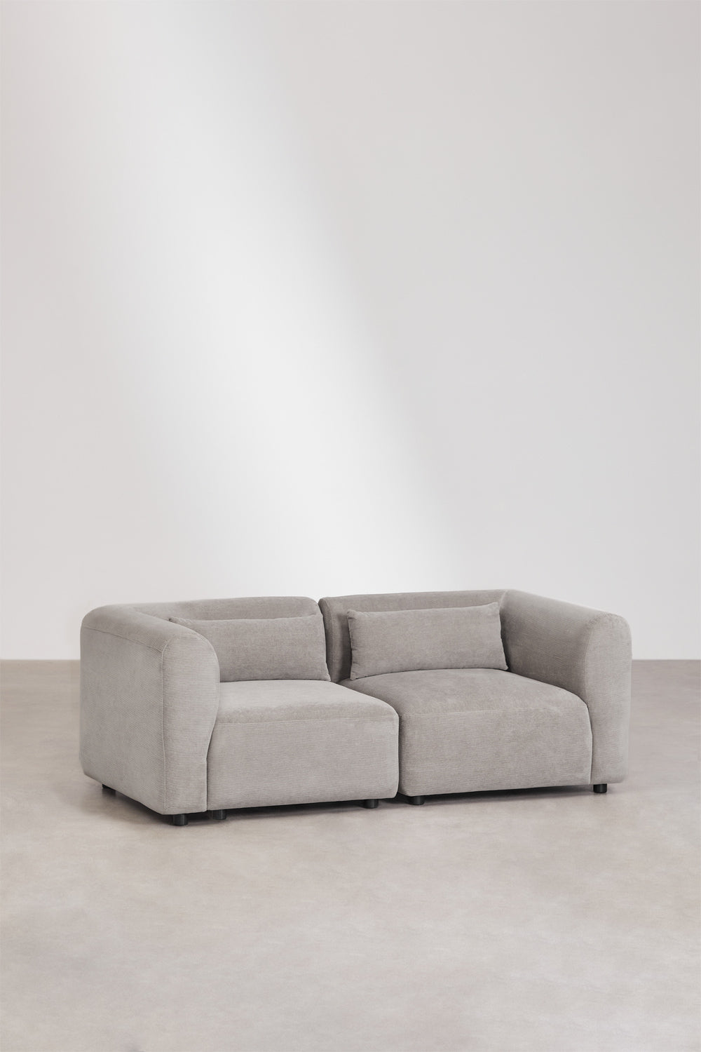 Ensemble de salon avec 2 canapés modulaires de 2 pièces et fauteuil Fogler