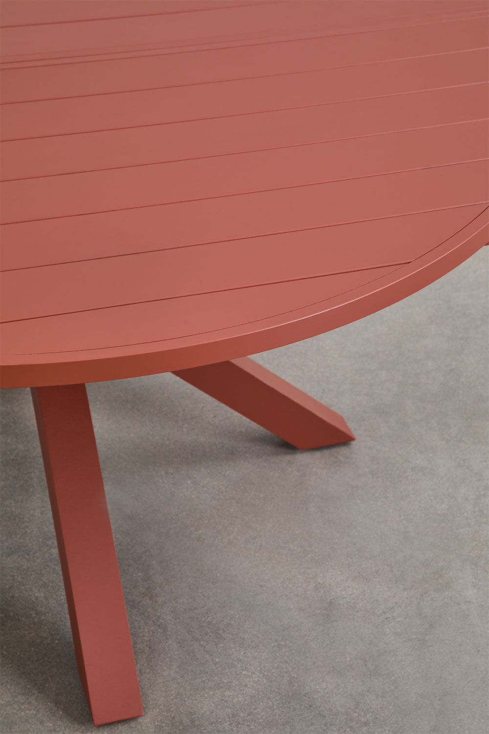 Set de table extensible 145-200x145 cm en aluminium Barces et 10 chaises de salle à manger empilables avec accoudoirs Ivor