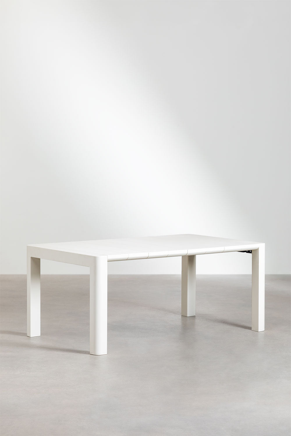 Set de table rectangulaire 180x100 cm Arnadine et 6 chaises de salle à manger en polypropylène et acier Lynette
