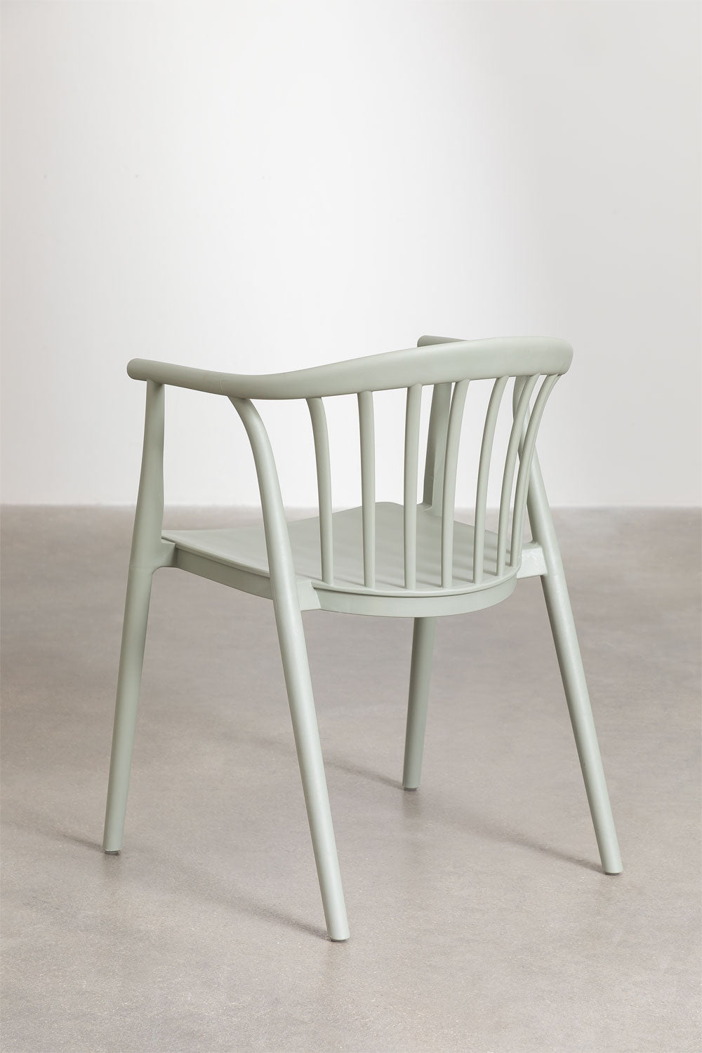 Ensemble table ronde Ø125 cm en aluminium Valerie et 6 chaises de jardin en polypropylène Ivor