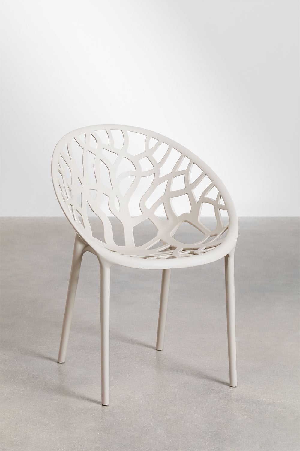 Set de table ronde Ø125 cm en aluminium Valerie et 6 chaises de jardin Ores
