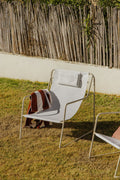 Hamaca avec accoudoirs en acier avec coussin Lorvian