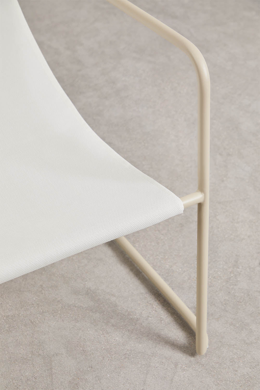 Hamaca avec accoudoirs en acier avec coussin Lorvian