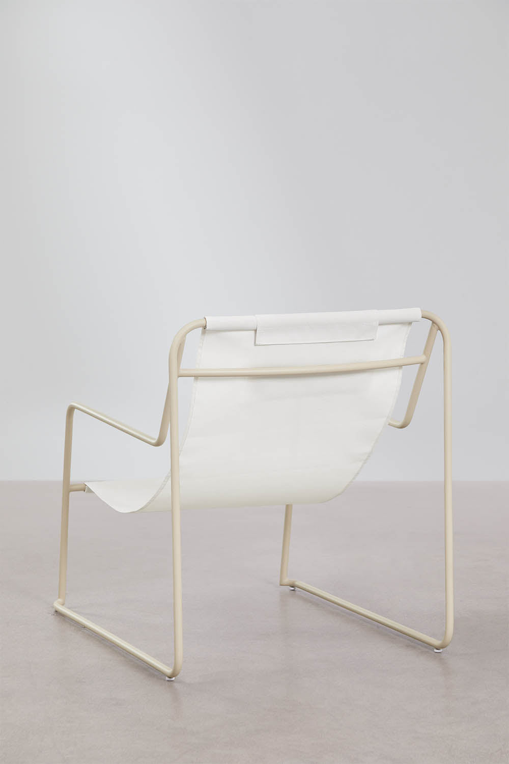 Hamaca avec accoudoirs en acier avec coussin Lorvian