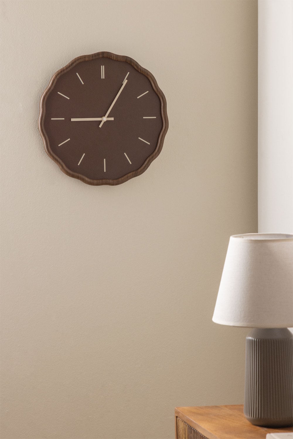 Horloge murale Ø35 cm en MDF Tovarx