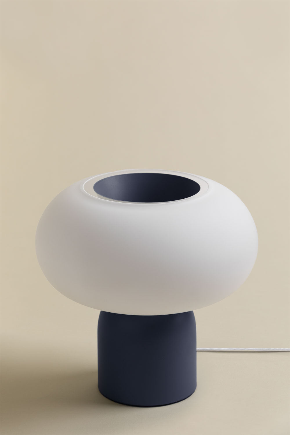 Lampe de table LED en cristal et fer Deruent