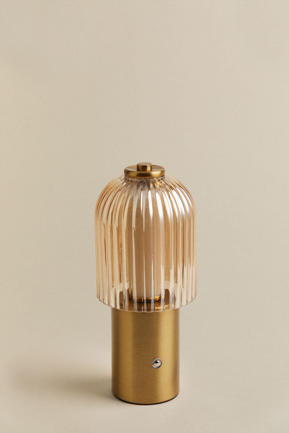 Lampe de table LED sans fil pour extérieur en fer et verre Neristan