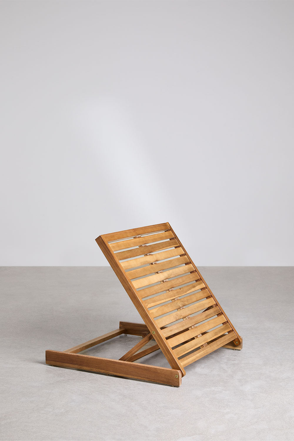 Lot de 2 chaises longues inclinables en bois d'acacia Idaira