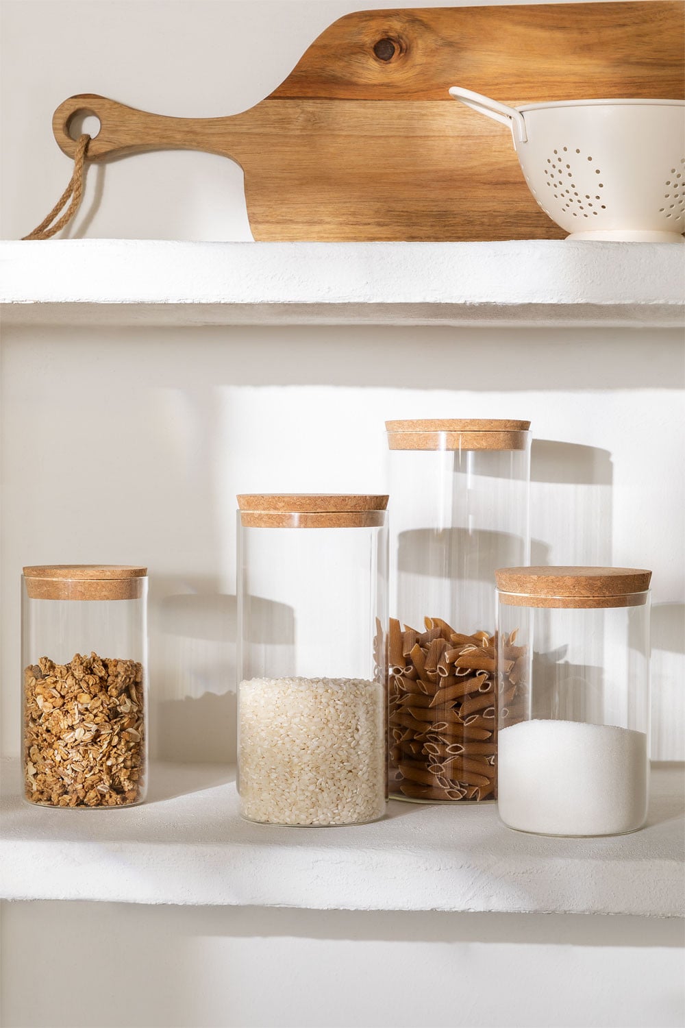 Ensemble de 4 bocaux en verre Launun
