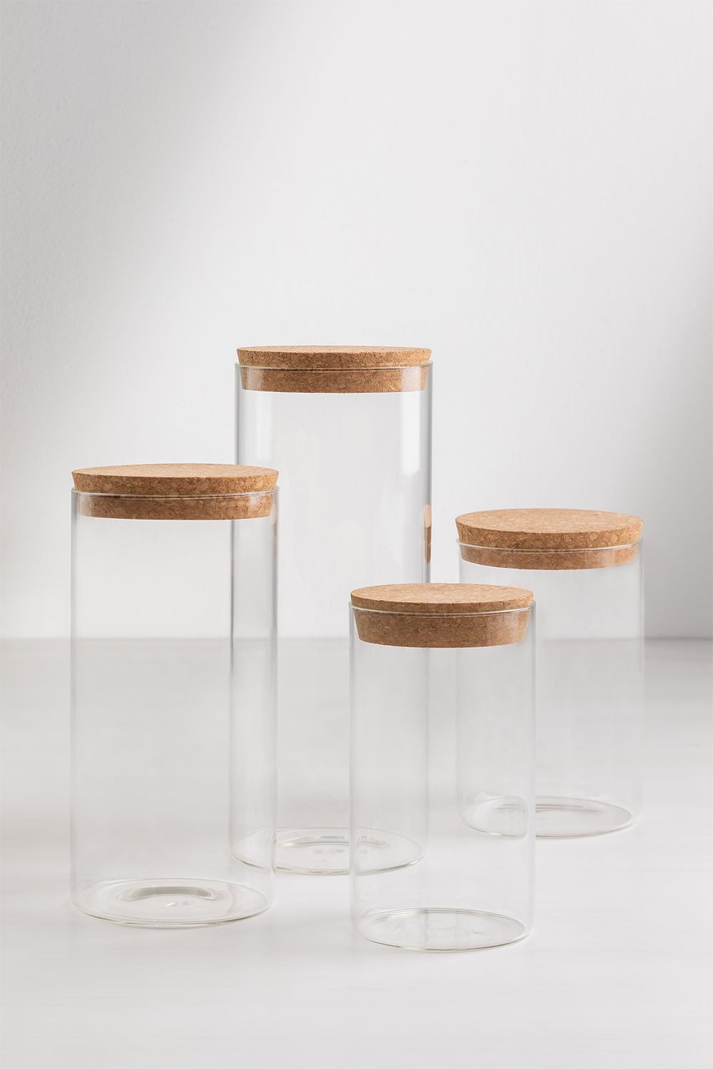 Ensemble de 4 bocaux en verre Launun