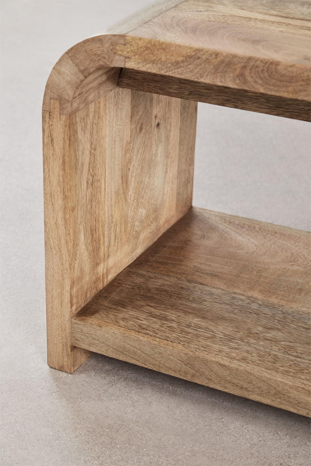 Meuble TV 120x35 cm en bois de manguier Shelby