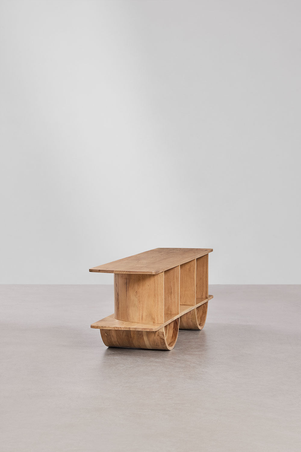 Meuble TV 150x35 cm en bois Flin