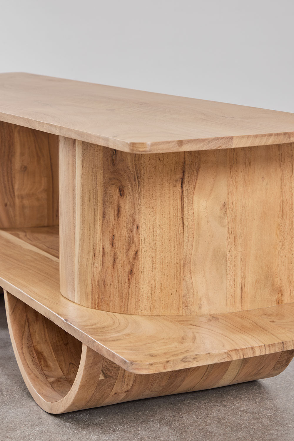 Meuble TV 150x35 cm en bois Flin