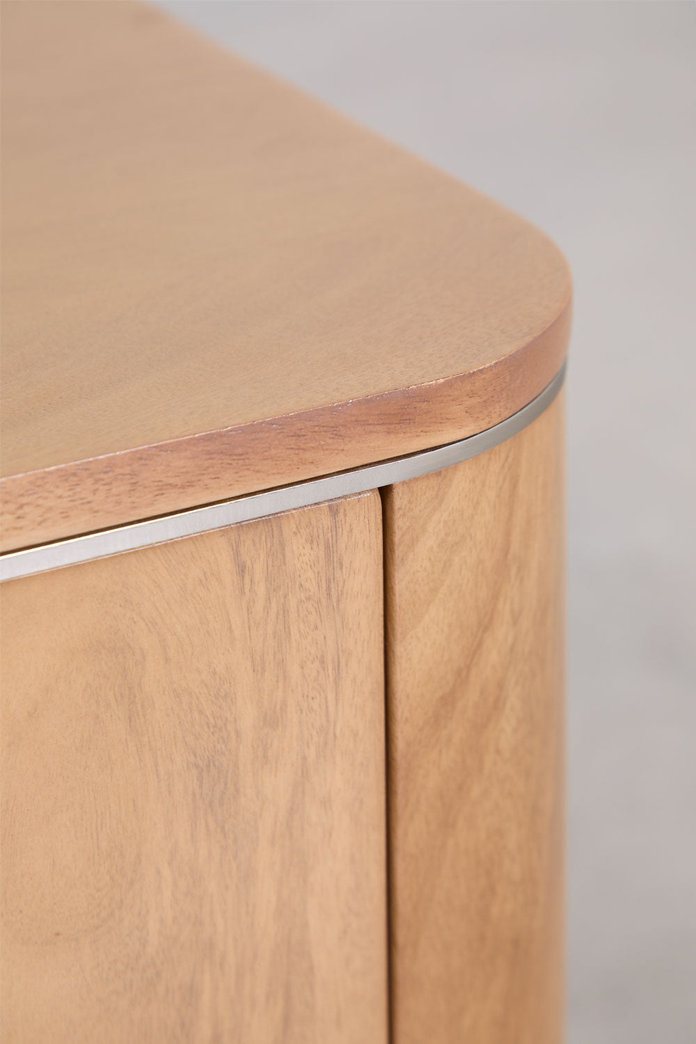 Meuble TV 160x40 cm en bois de manguier et acier Osaka