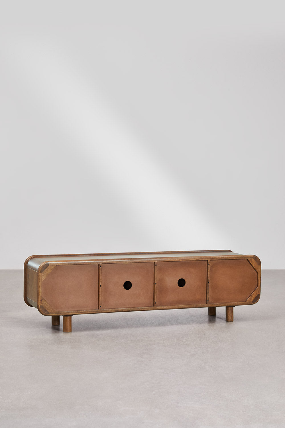 Meuble TV 175x45 cm en bois de manguier Gina