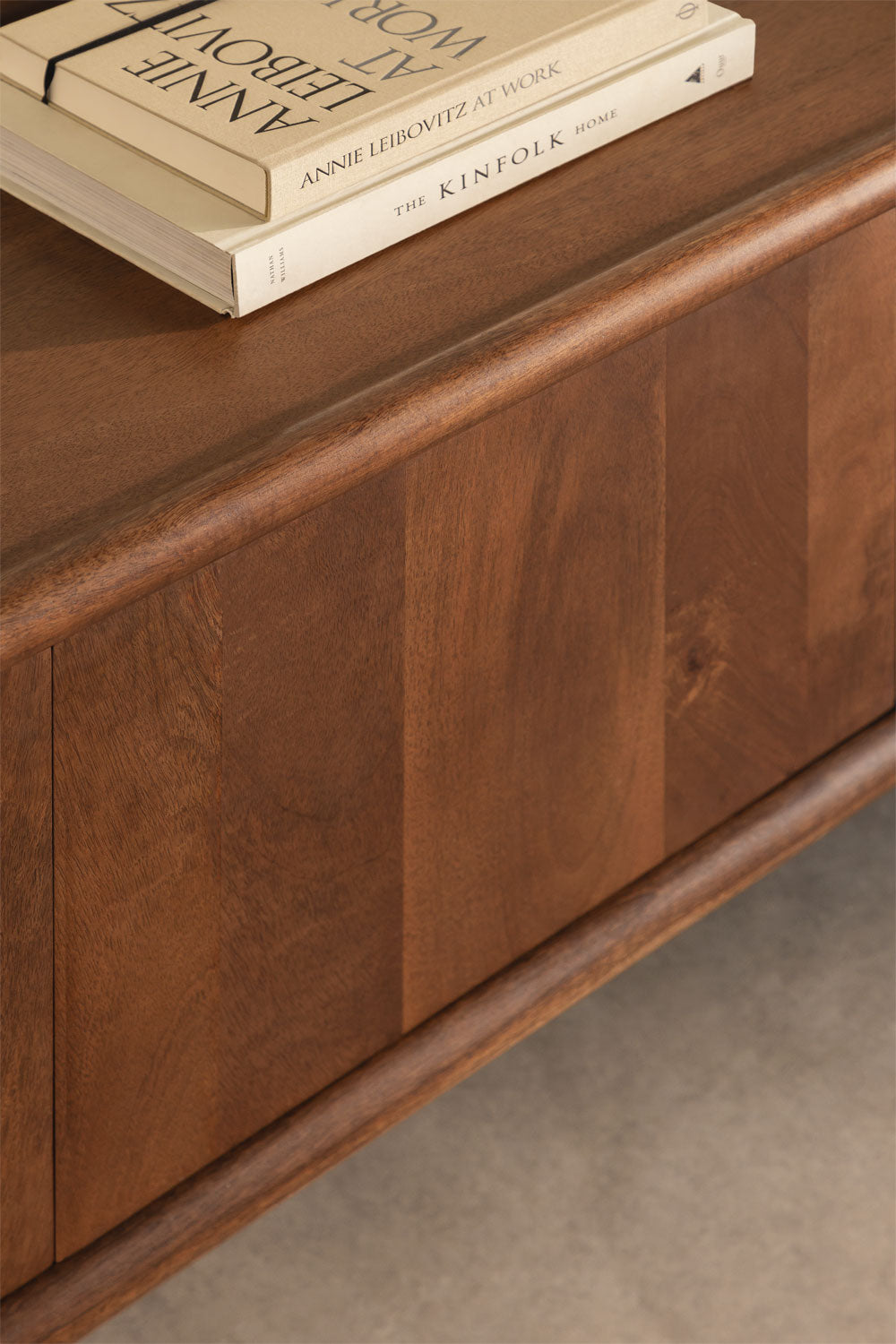 Meuble TV 175x45 cm en bois de manguier Gina