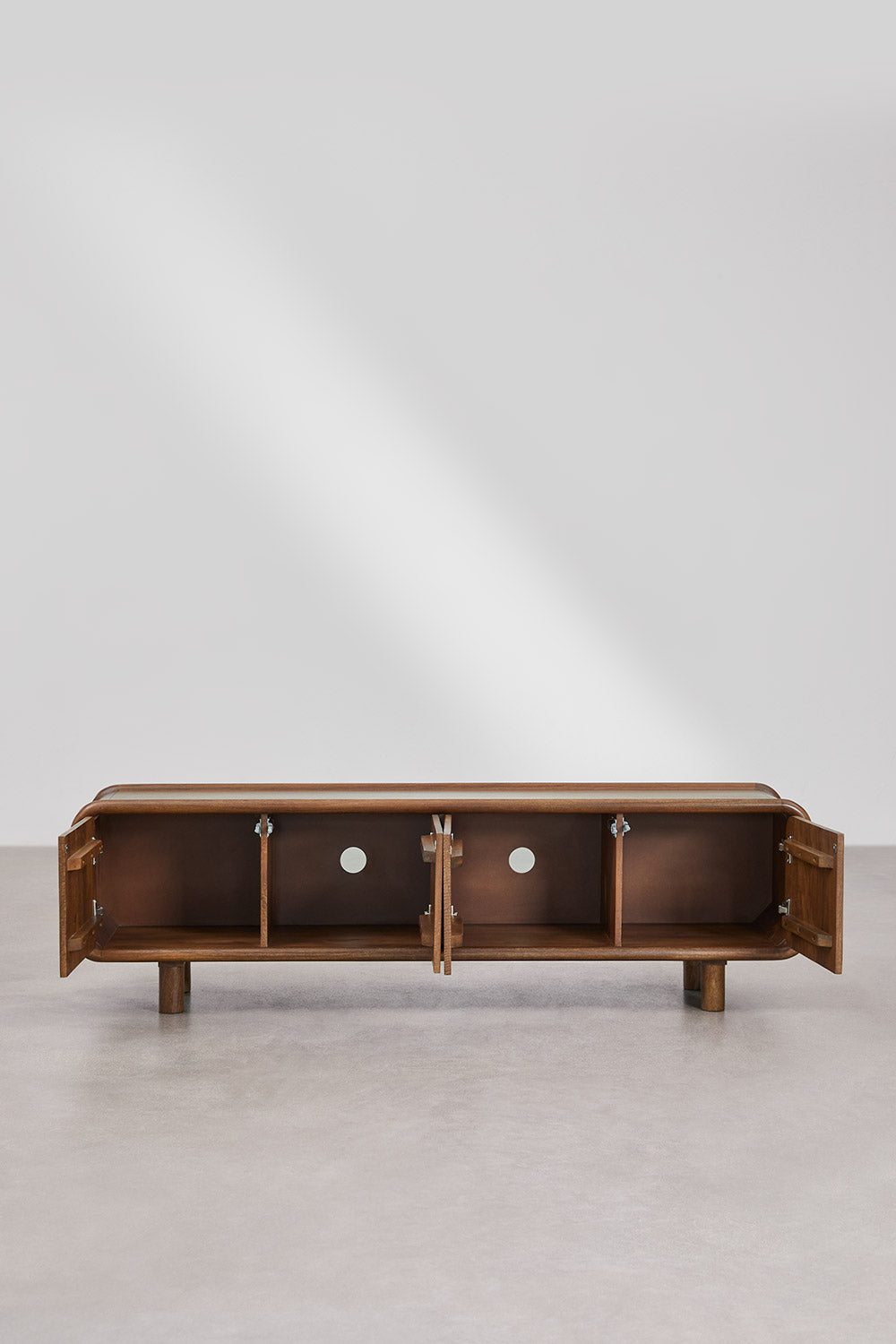 Meuble TV 175x45 cm en bois de manguier Gina