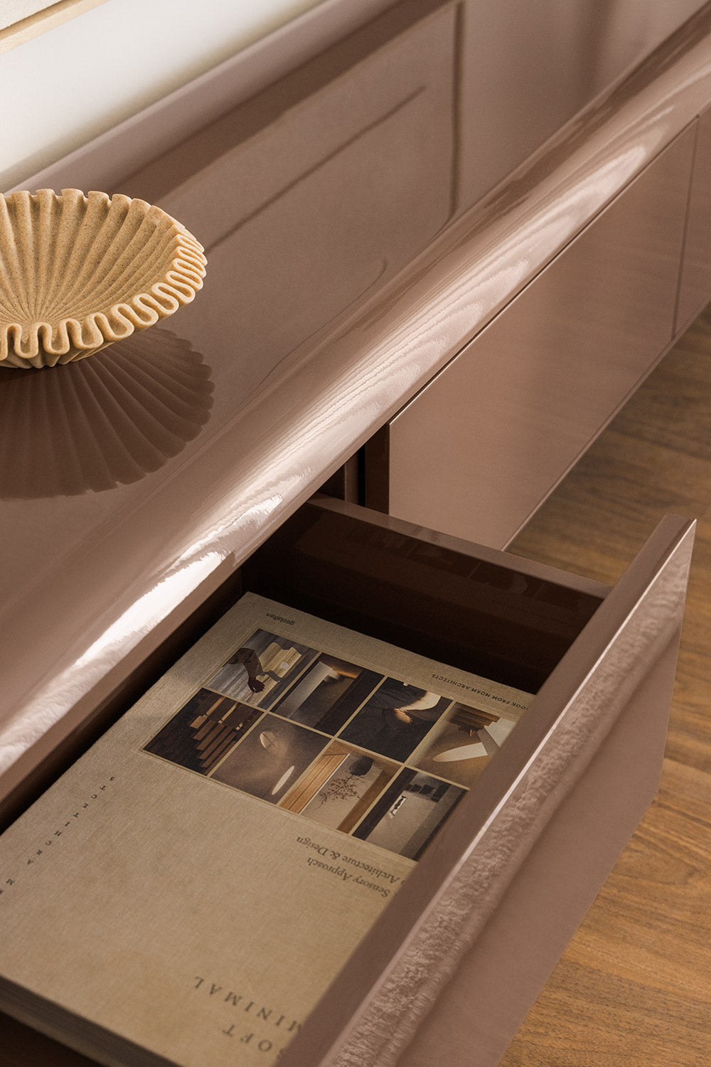 Meuble TV 180x40 cm en MDF Alazne