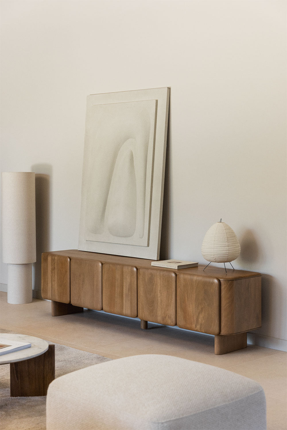 Meuble TV en bois de manguier Miller
