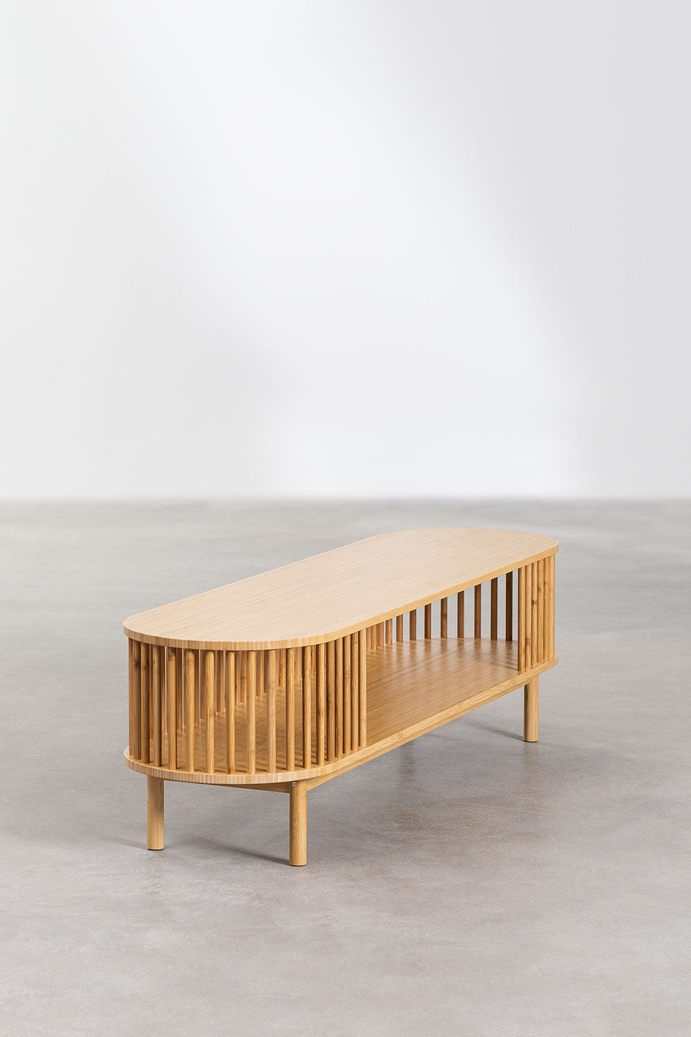 Meuble TV 150x40 cm en bambou Connery
