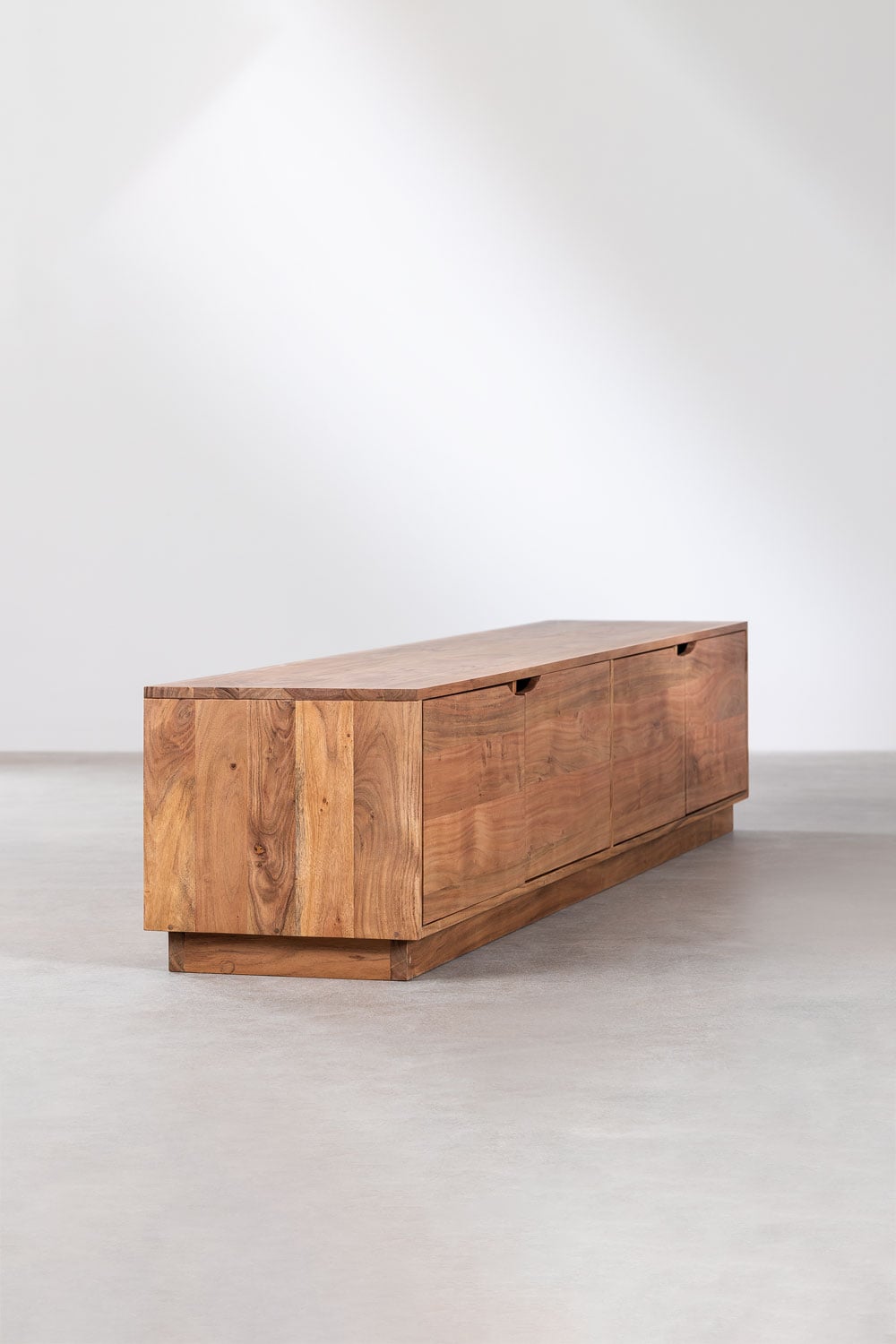 Meuble TV 200x40 cm en bois d'acacia Tasmani