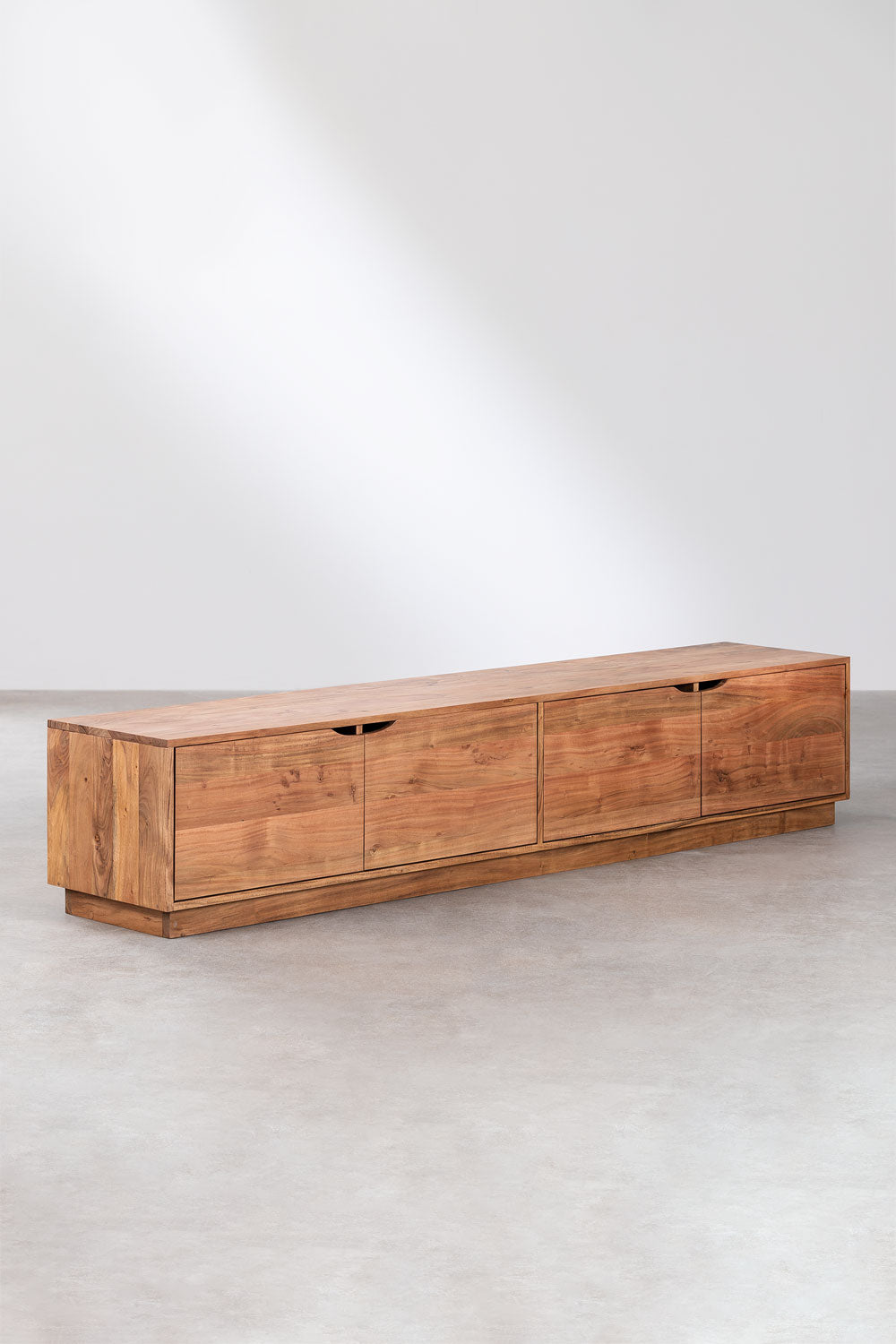 Meuble TV 200x40 cm en bois d'acacia Tasmani