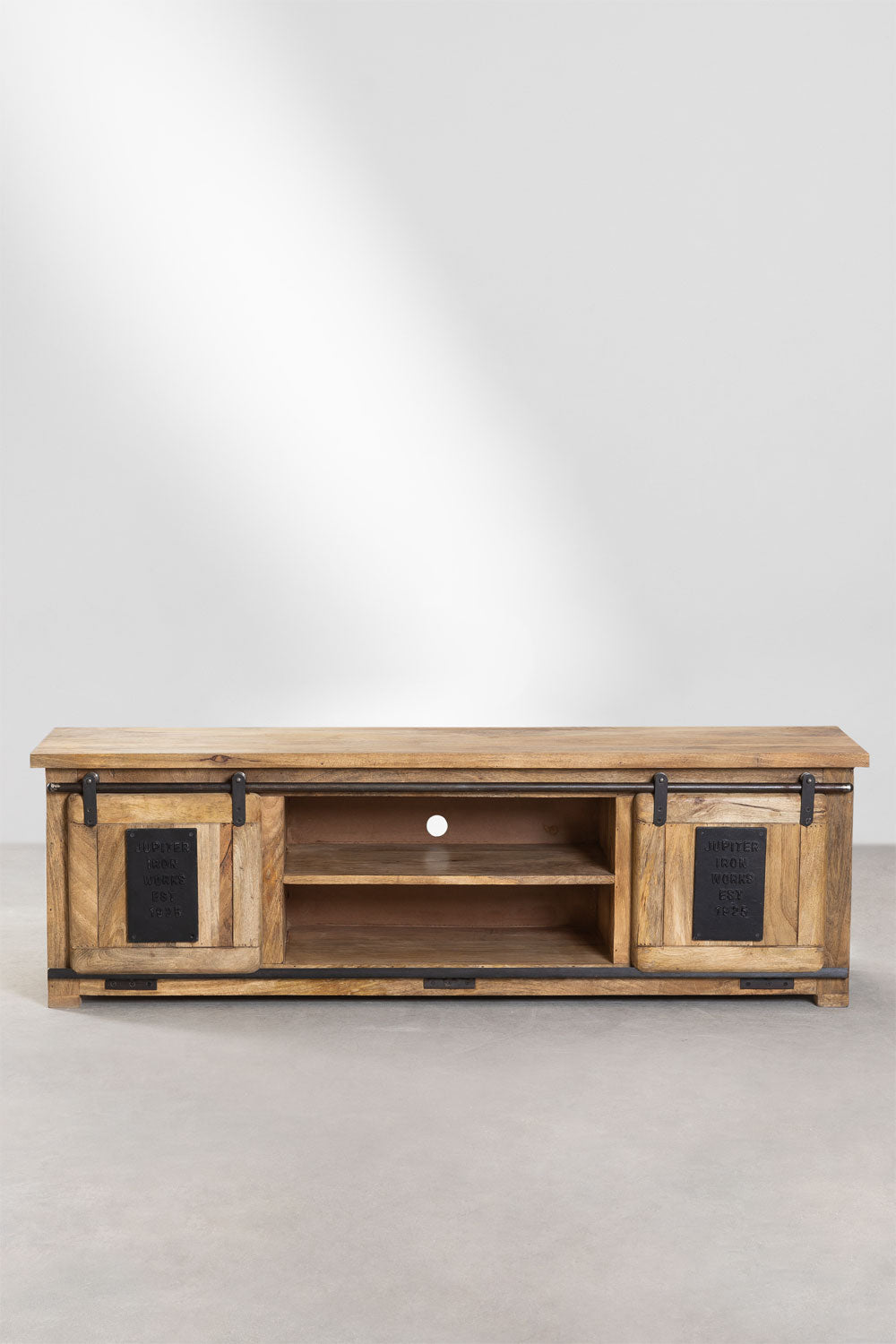 Meuble TV 160x40 cm en bois de manguier Uain