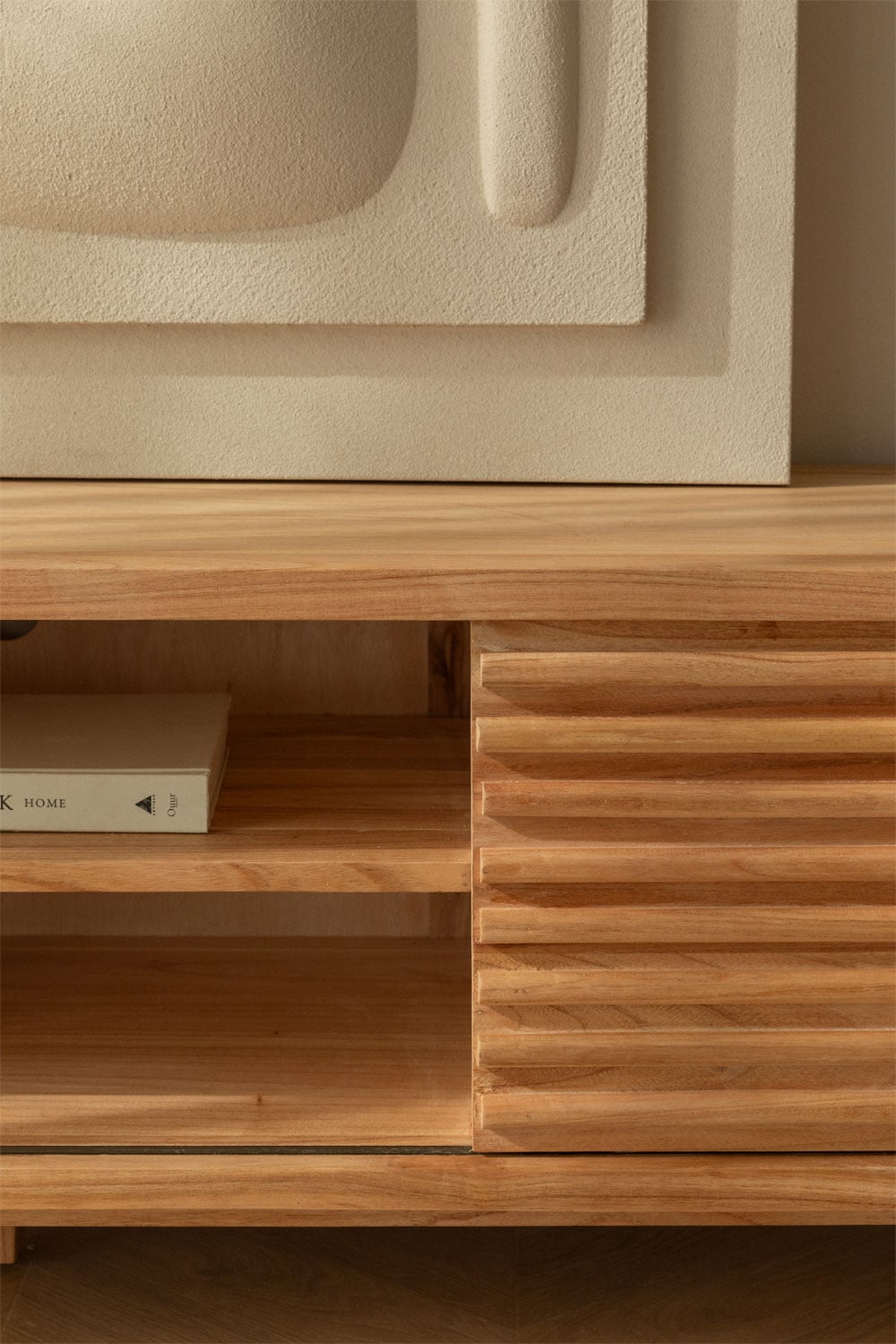 Meuble TV en bois Deleyna