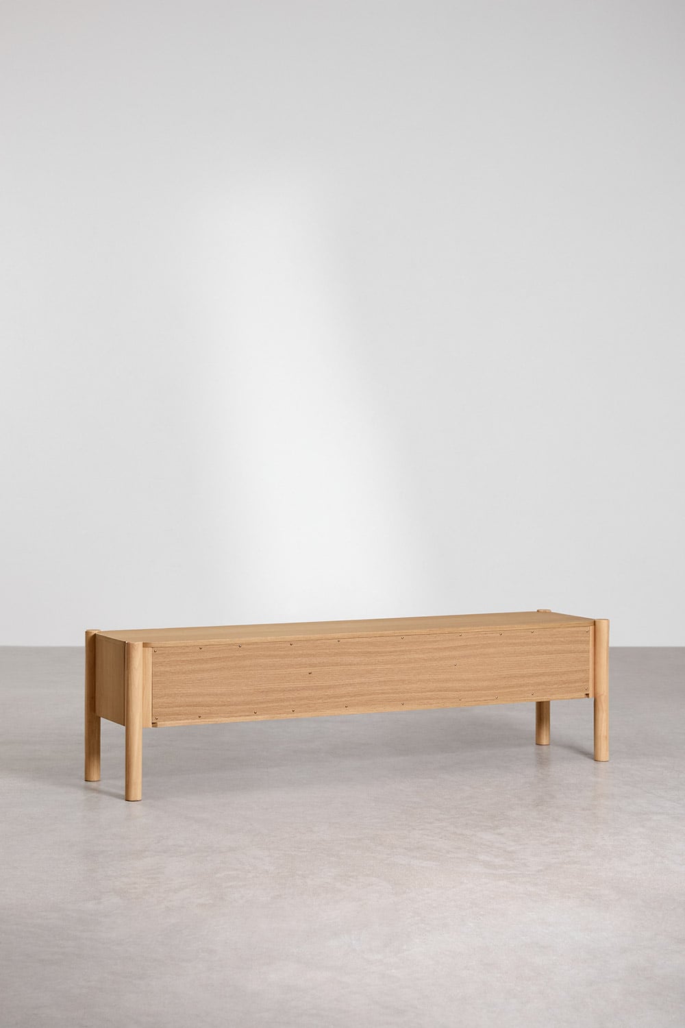 Meuble TV 185x45 cm en MDF avec placage chêne Munden