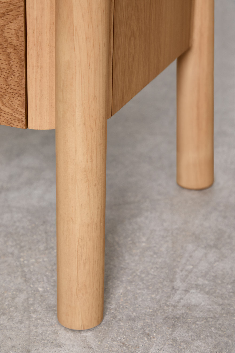 Meuble TV 185x45 cm en MDF avec placage chêne Munden