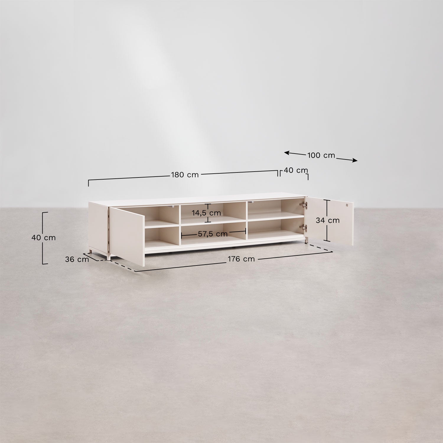 Meuble TV en MDF Kivora