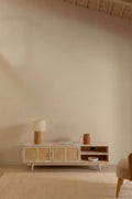 Meuble TV 150x40 cm en bois Ralik