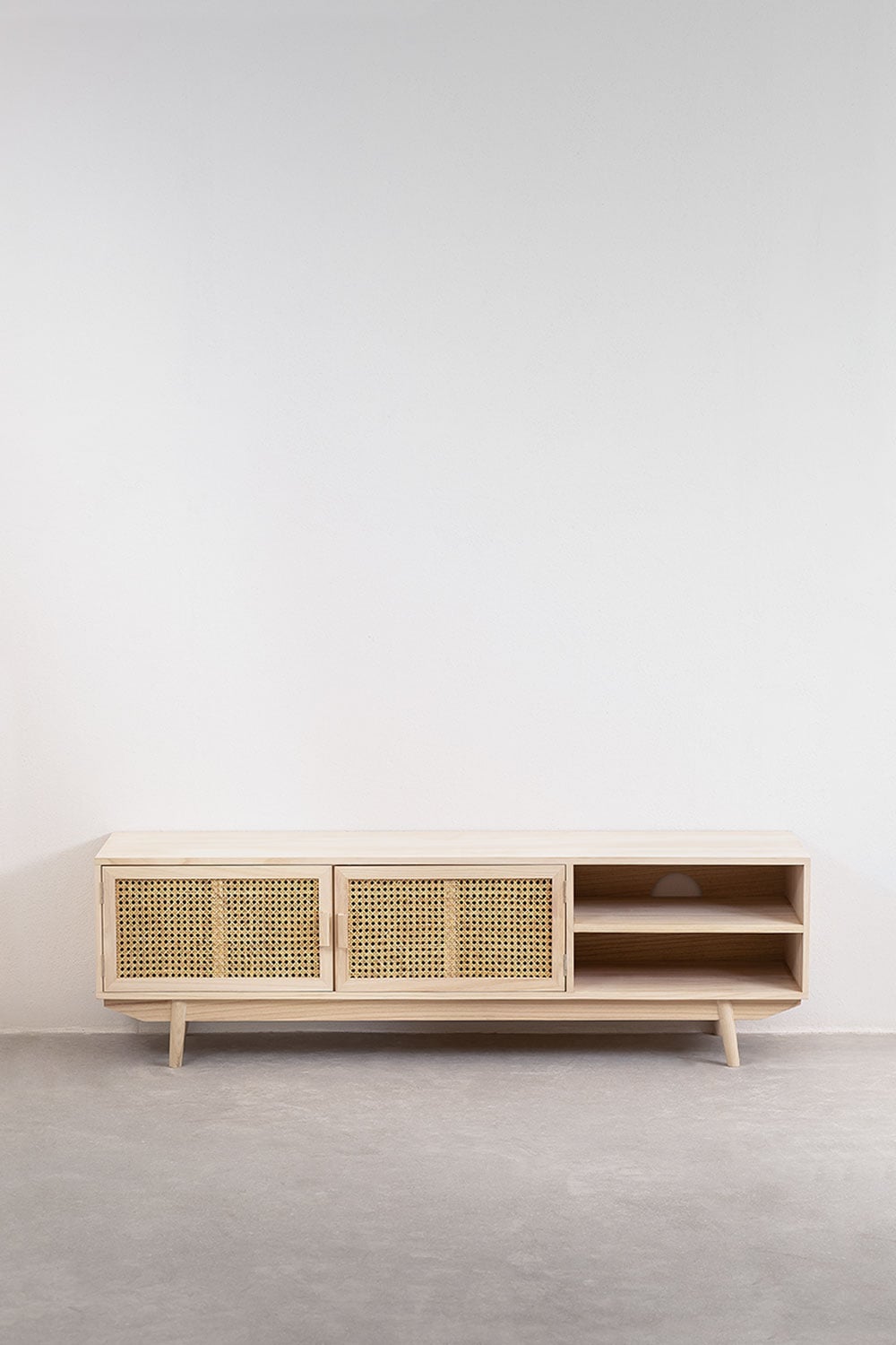 Meuble TV 150x40 cm en bois Ralik