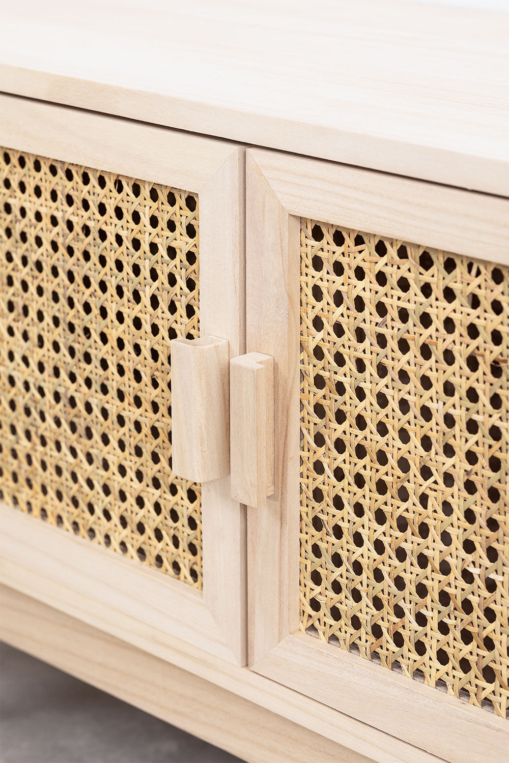 Meuble TV 150x40 cm en bois Ralik