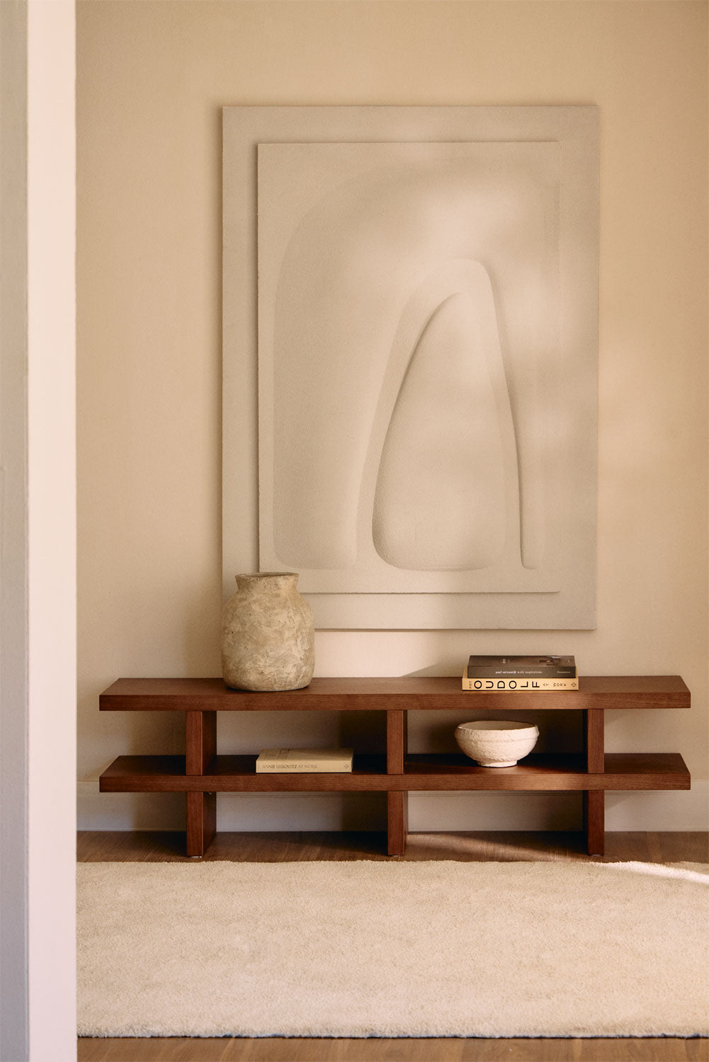 Meuble TV Viviene 150x35 cm en MDF