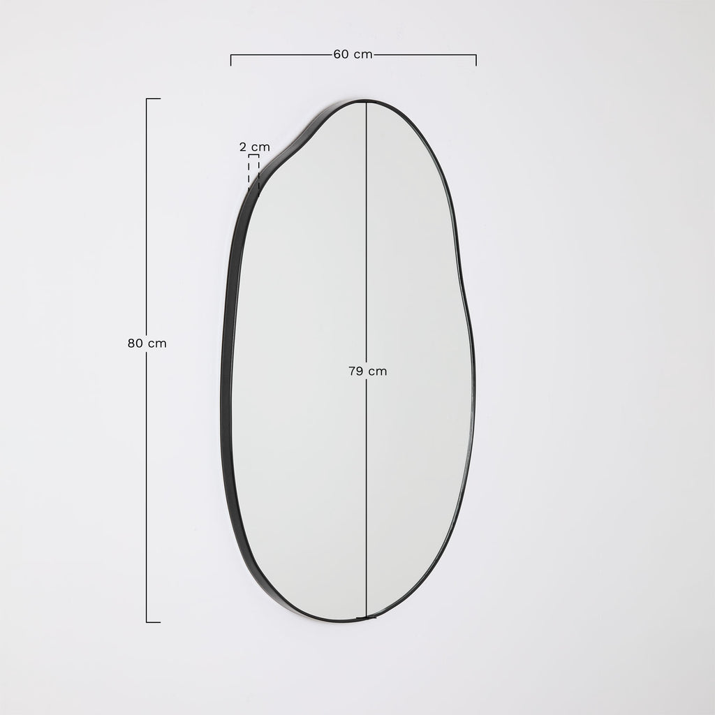 Miroir mural irrégulier 60x80 cm Rudiger