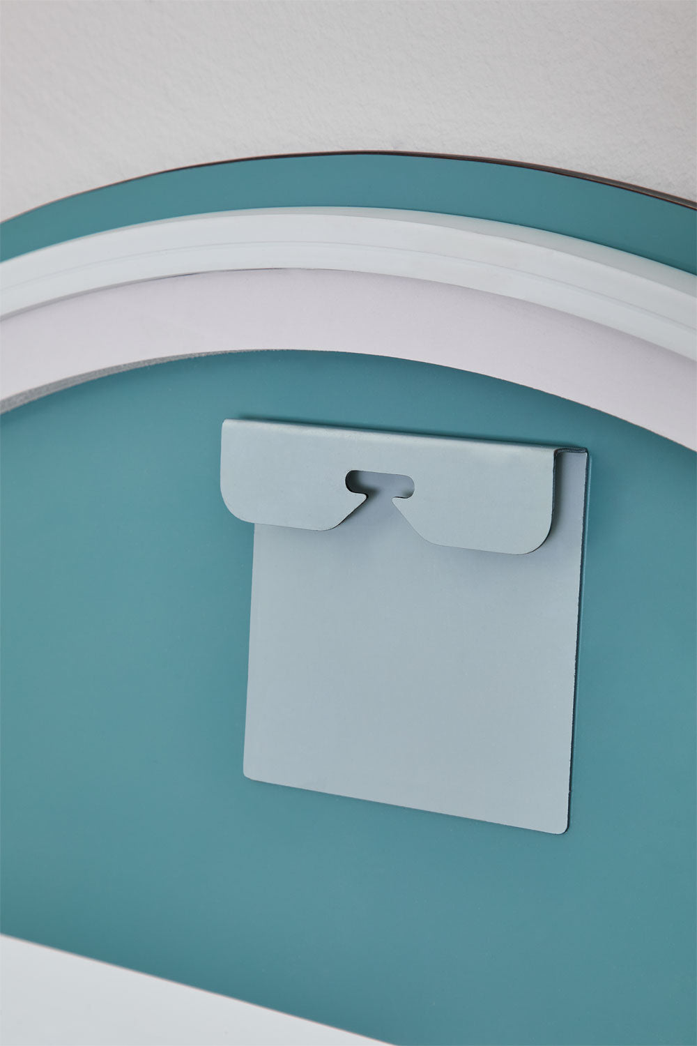 Miroir mural rond pour salle de bain avec lumière LED et anti-buée Riben